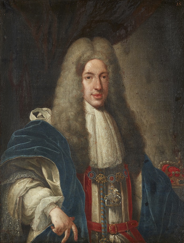 AFTER FRANCESCO TREVISANI (1659-1746) PAIR OF HALF-LENGTH PORTRAITS OF KING JAMES III